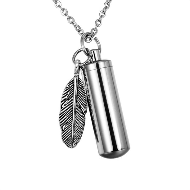 Bonarty Round Urn Ash Holder Memorial Keepsake Funeral Locket Stainless Steel Waterproof Bonarty Round Urn Ash Holder Memorial Keepsake Funeral Locket Stainless Steel Waterproof